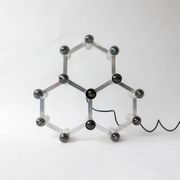 Vintage Space Age Geometric Chandelier by Gaetano Sciolari, 13 Lights, Aluminium