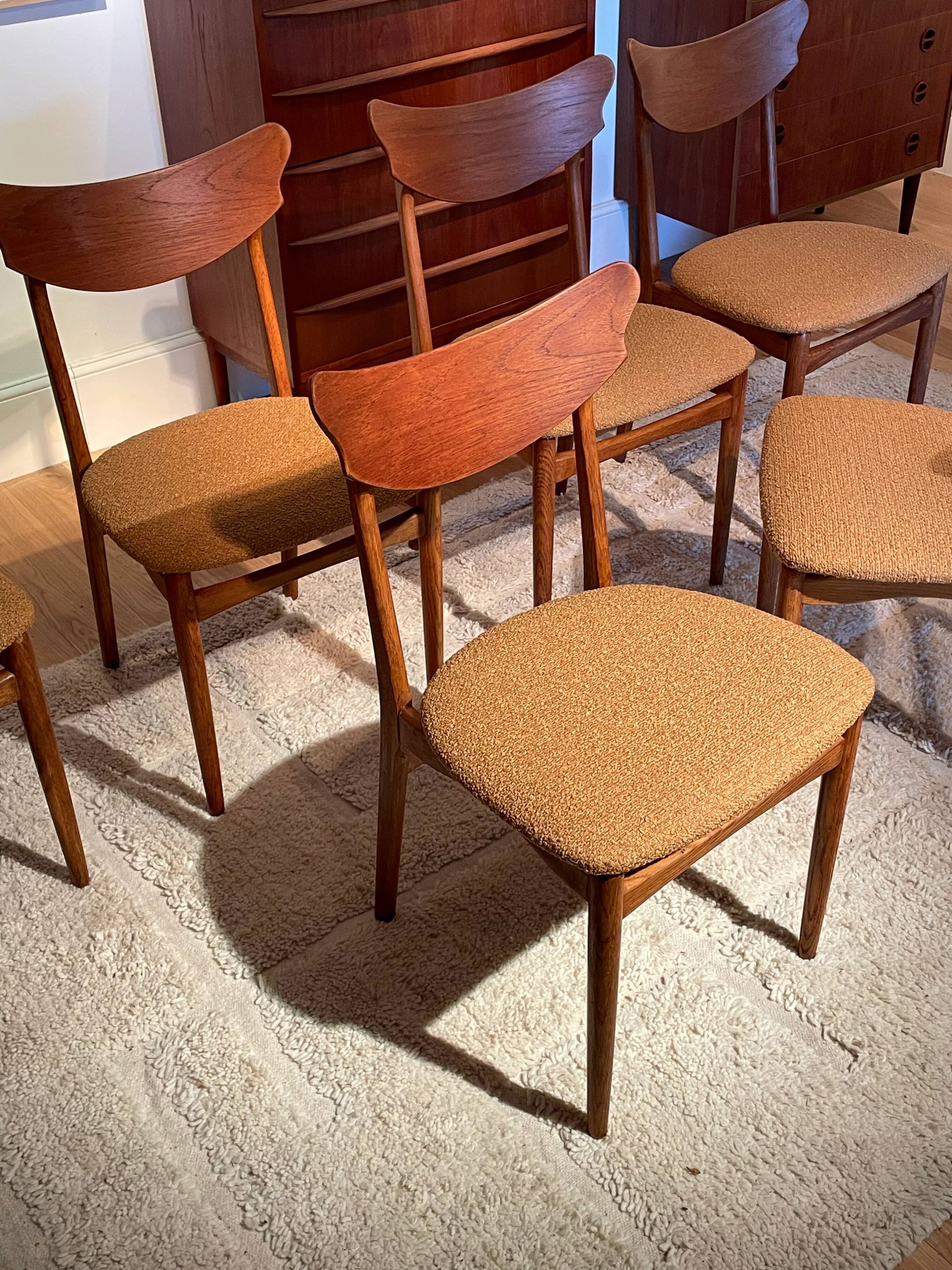 Chaise scandinave vintage « Rosa » (6 disponibles)