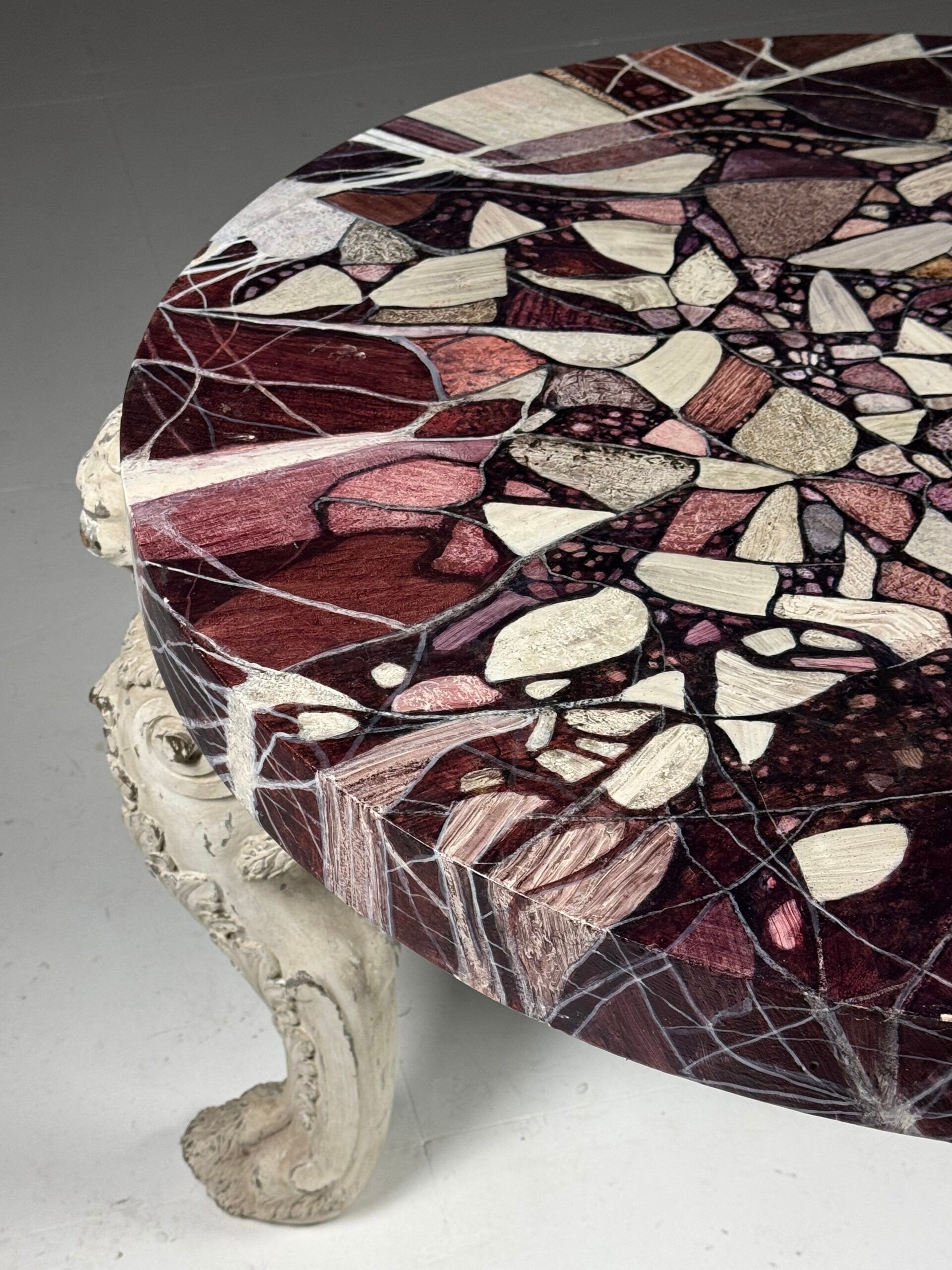Grand tour style centre table faux marble