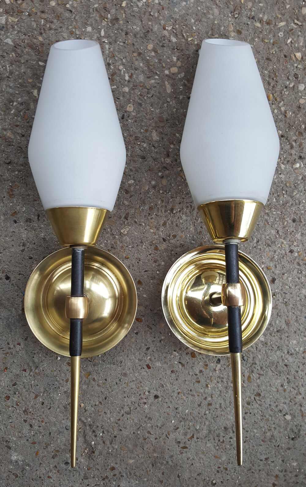 Pair vintage 50s vintage sconces