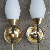Pair vintage 50s vintage sconces