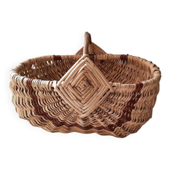 Grand panier  rotin