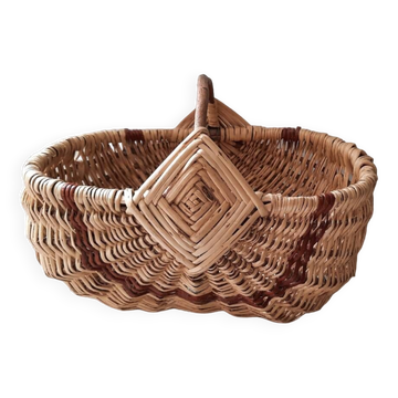 Grand panier  rotin