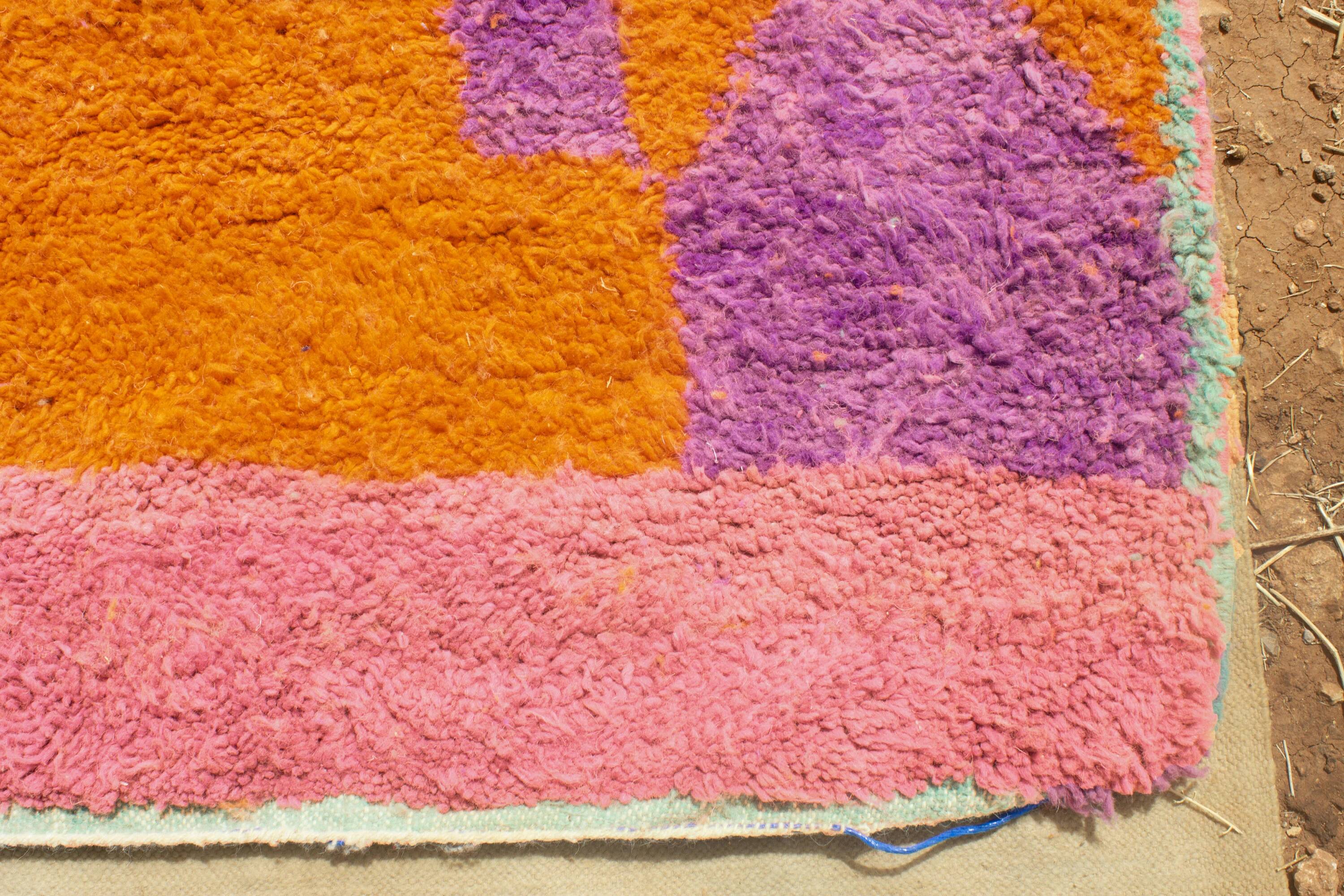 Handmade traditional carpet 250cm x 150cm Moroccan