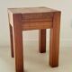 Paire de tabourets brésiliens en bois exotique
