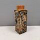 Beautiful square vase with incredible decorations, danish 1980s