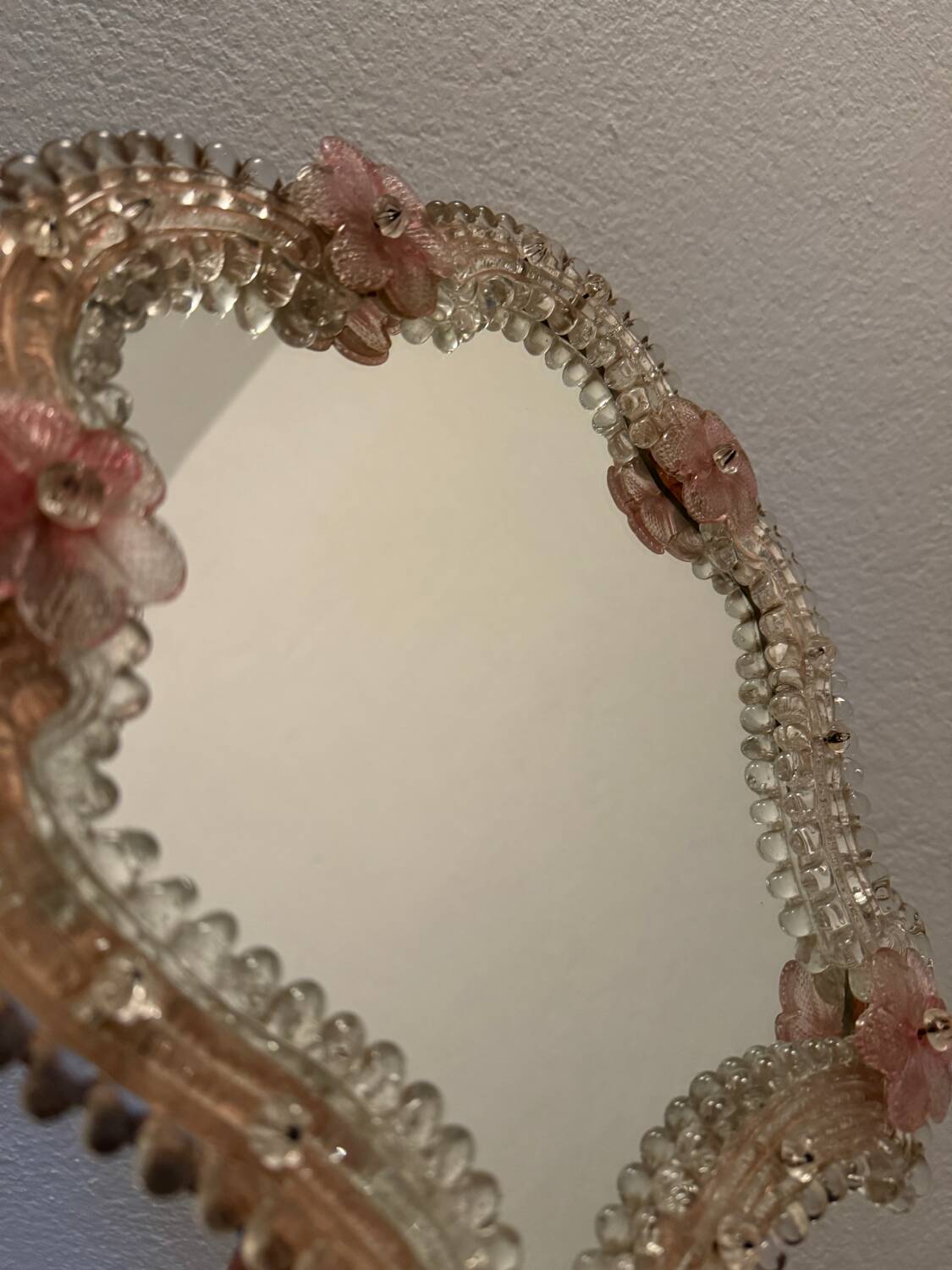 Murano glass mirror from the 60s