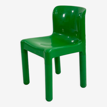 Chaise verte modèle 4875 par Carlo Bartoli pour Kartell, 1970