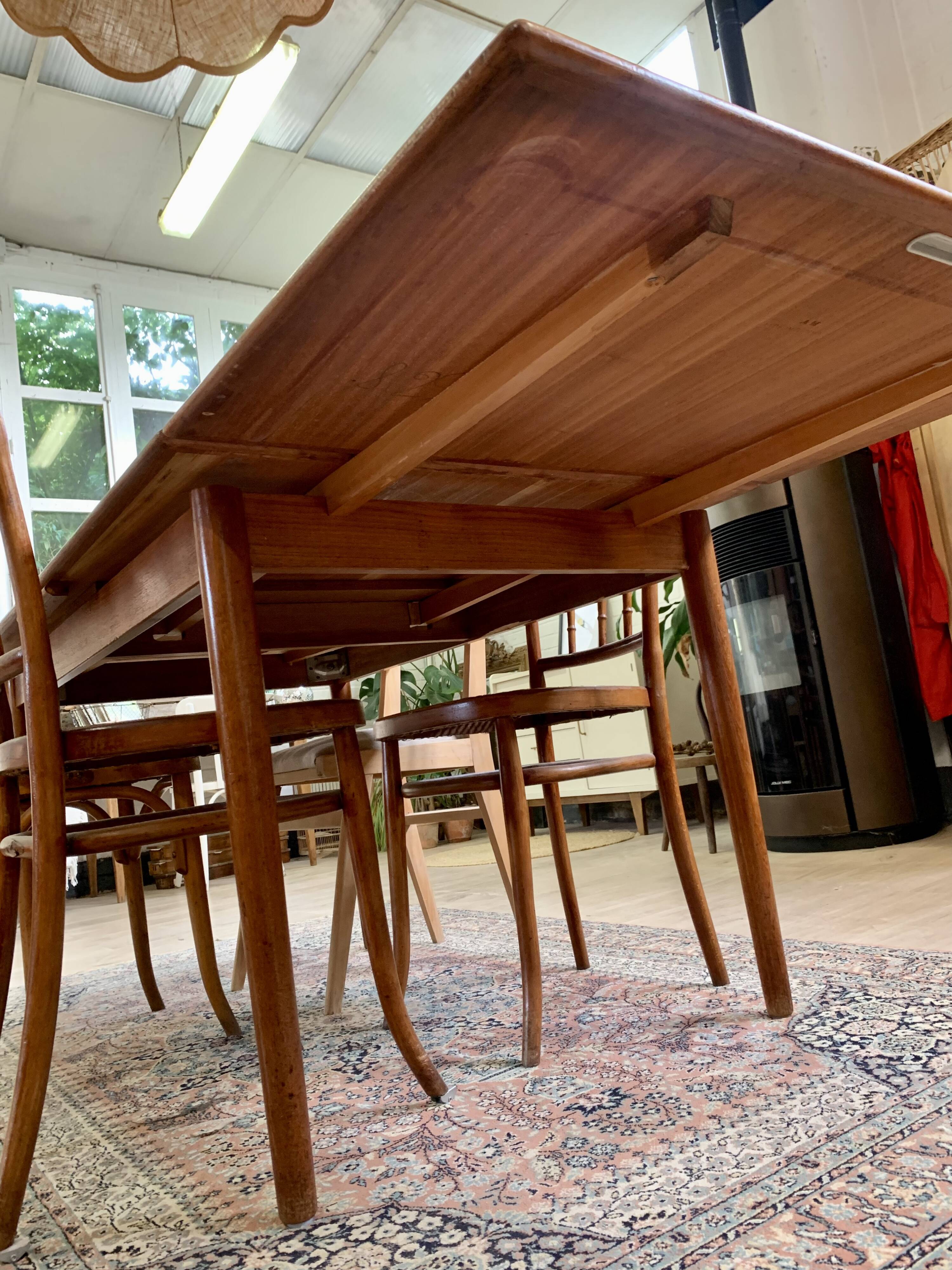Danish teak table Ansager Mobiler, 1960s