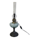 Oil lamp transformed into a bedside lamp