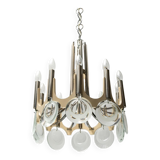 Chandelier 10 lights vintage 70s modern style