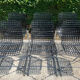 Série de 6 chaises « Moiré » par Ton Haas