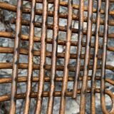 Vintage 1960s Curved Rattan Screen