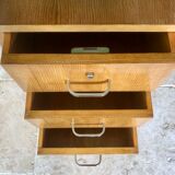 Bauhaus desk in oak and chrome, 1930s