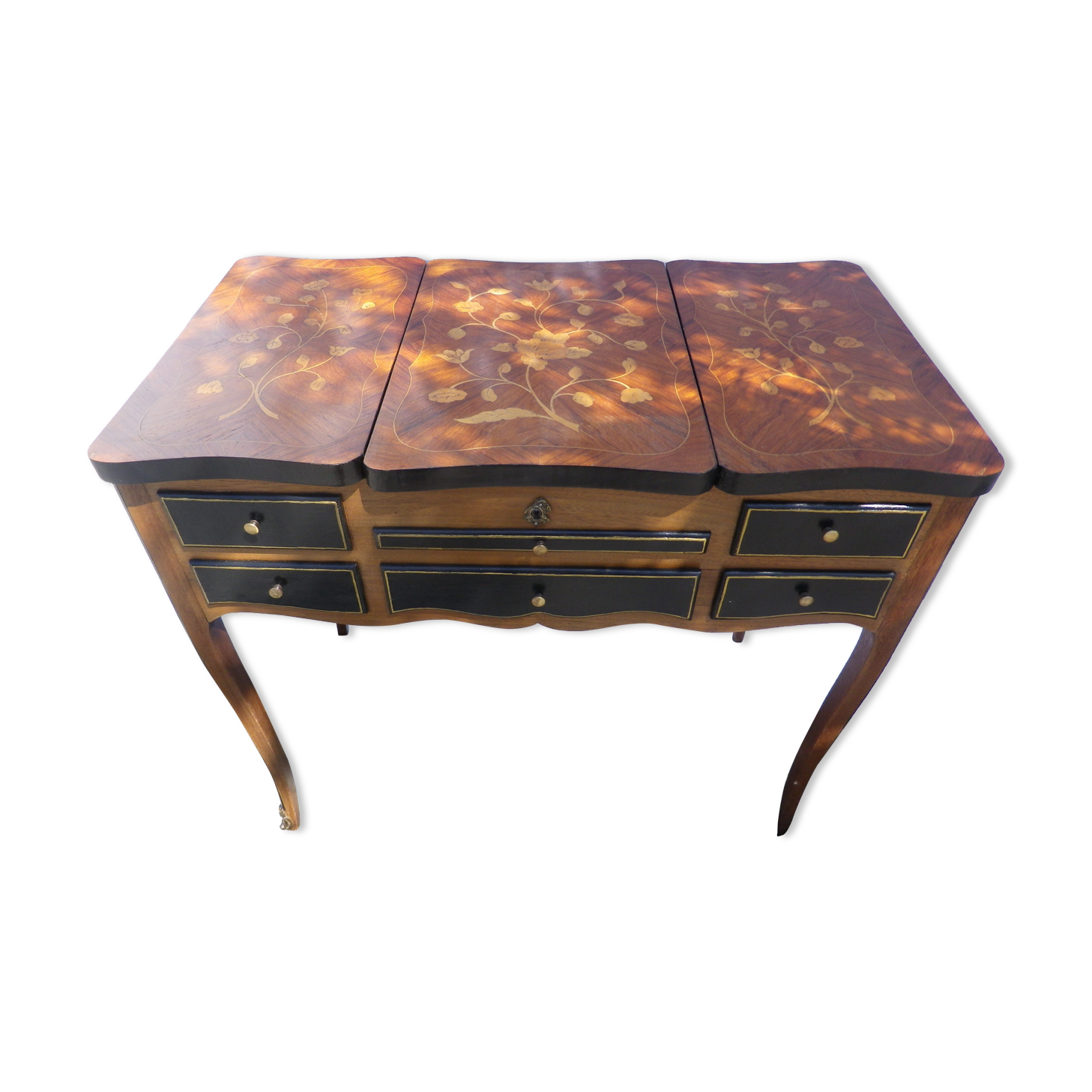 inlaid dressing table louis VI style