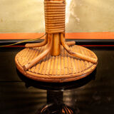 Table lamp in rattan Italia Anni '60