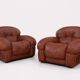 Vintage Italian design sculptural lounge chairs from 1970’s