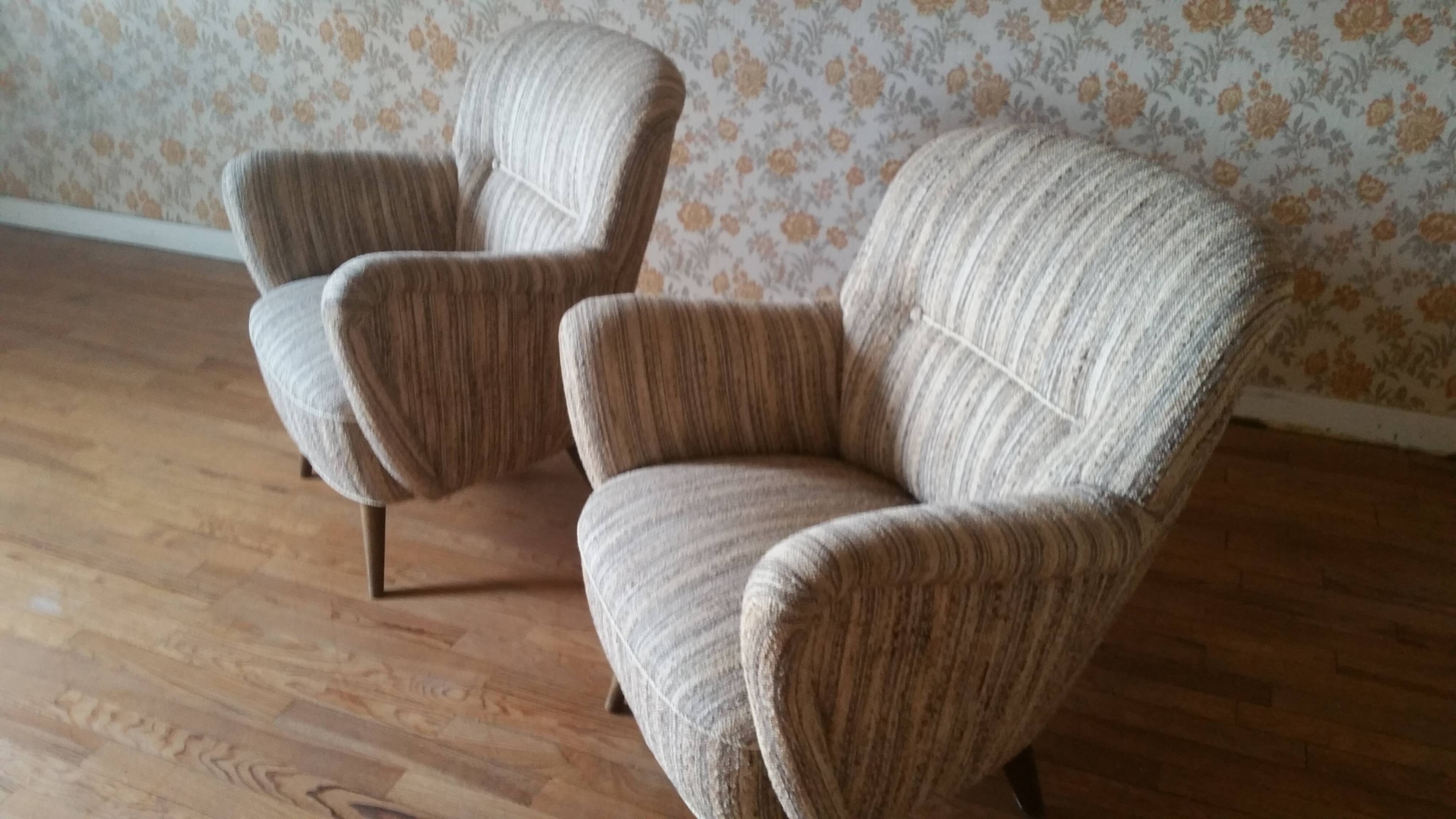 50's organic armchair