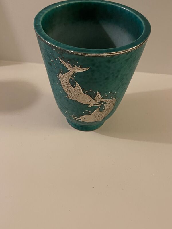 Vase Gustavsberg argenta wilhelm kage