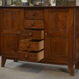 Oak buffet reconstruction by René Gabriel 1940s