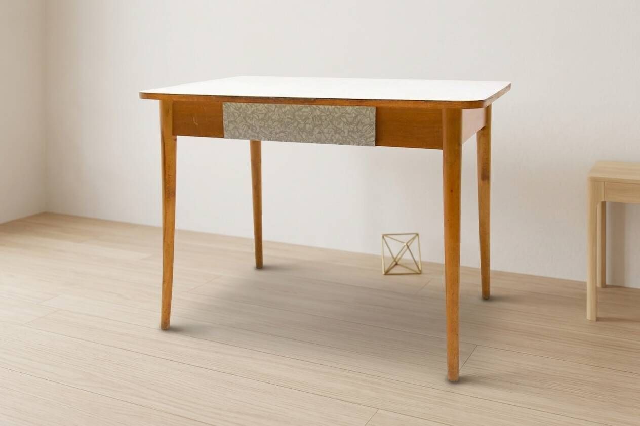 Coffee table, mid-century, formica and wood, 1960s, Czechoslovakia