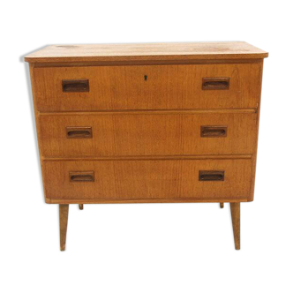 Scandinavian teak chest of drawers, Sweden, 1960