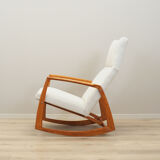 Beech rocking armchair, Danish design, 1970s, Denmark