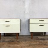 Pair of vintage bedside table bedside tables