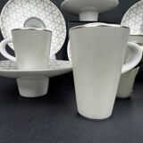 Set of 6 Raynaud Silver coffee cups, shaking cups