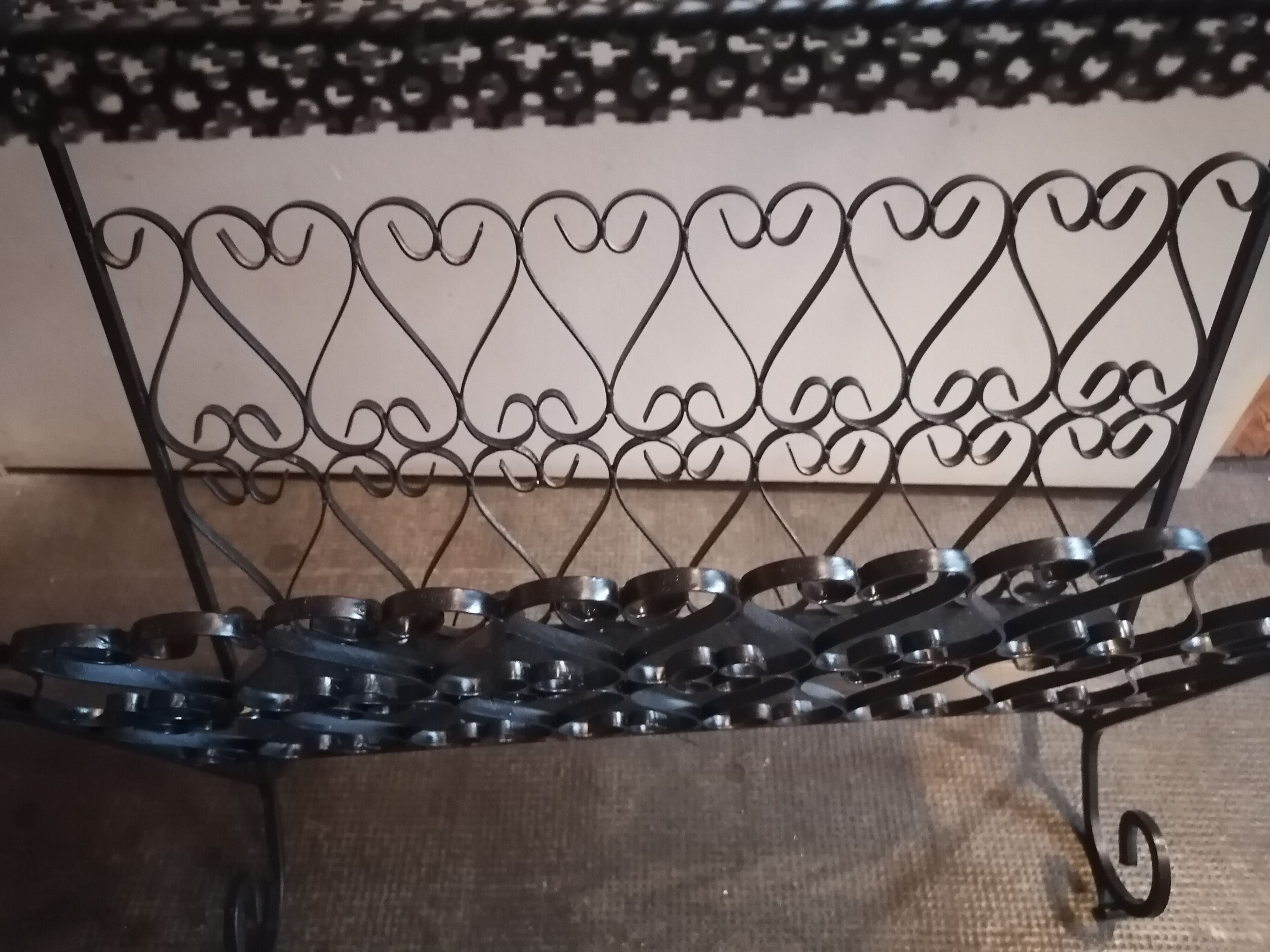 Wrought iron magazine holder Mategot 1960