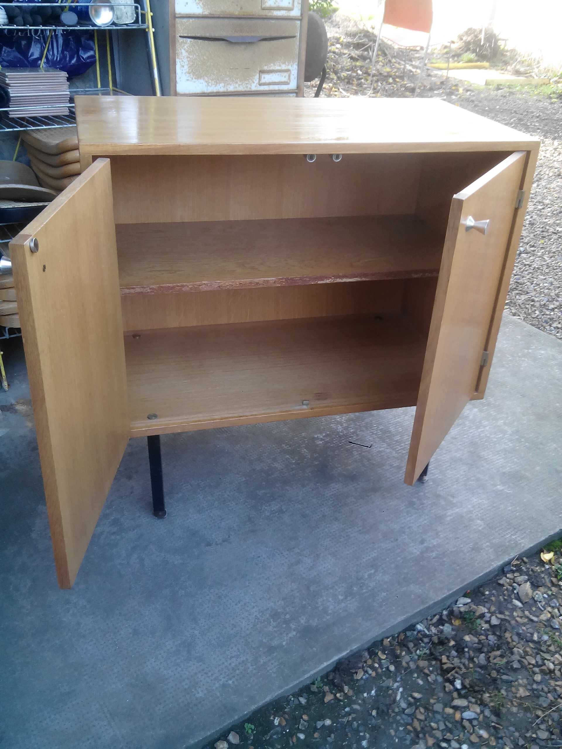 Meuble de rangement années 60 en bois
