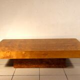 Table basse en loupe d'orme