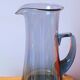 Carafe scandinave en verre bleu