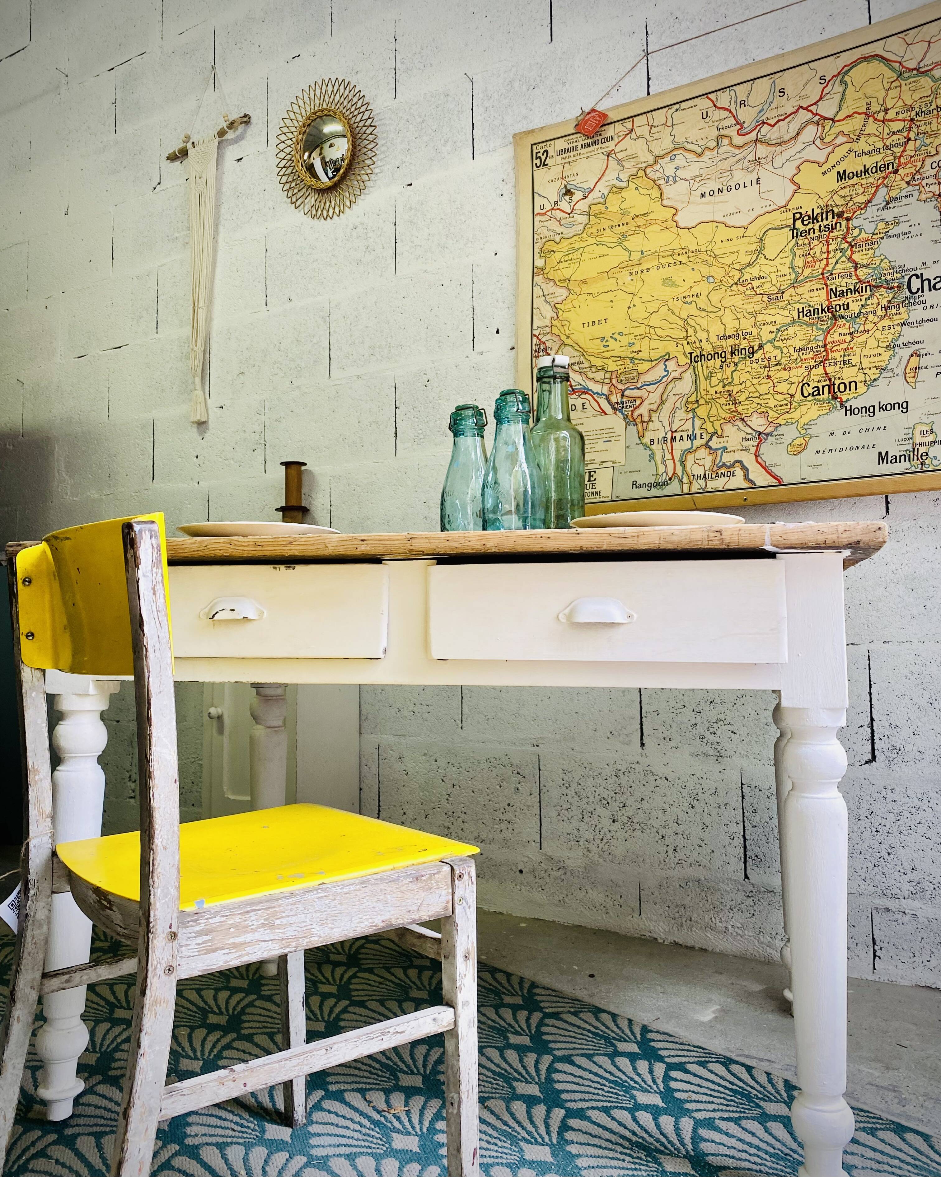 Bistro table feet turned