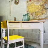 Bistro table feet turned