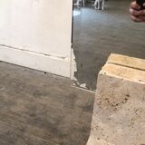 Mirror on foot 1970 travertine