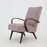 Fauteuil en teck des années 1960, Tchécoslovaquie
