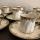 Limoges porcelain coffee service - Chabrol and Poirier - Bac and Périgault - Early twentieth century