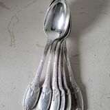 Lot of 6 small silver spoons Christofle