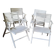 4 fauteuils de jardin pliants R Gleizes