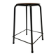 Vintage school stool, 1970s industrial design, Dutch minimalist