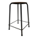 Vintage school stool, 1970s industrial design, Dutch minimalist
