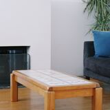 Brutalist coffee table ceramic top