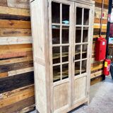 Aero-sanded oak library - 1940s