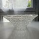 Cut glass salad bowl