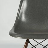 Elephant Grey Herman Miller Original Eames DSW Dining Shell Chair