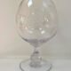 Large engraved grape crystal bowl St Hilaire