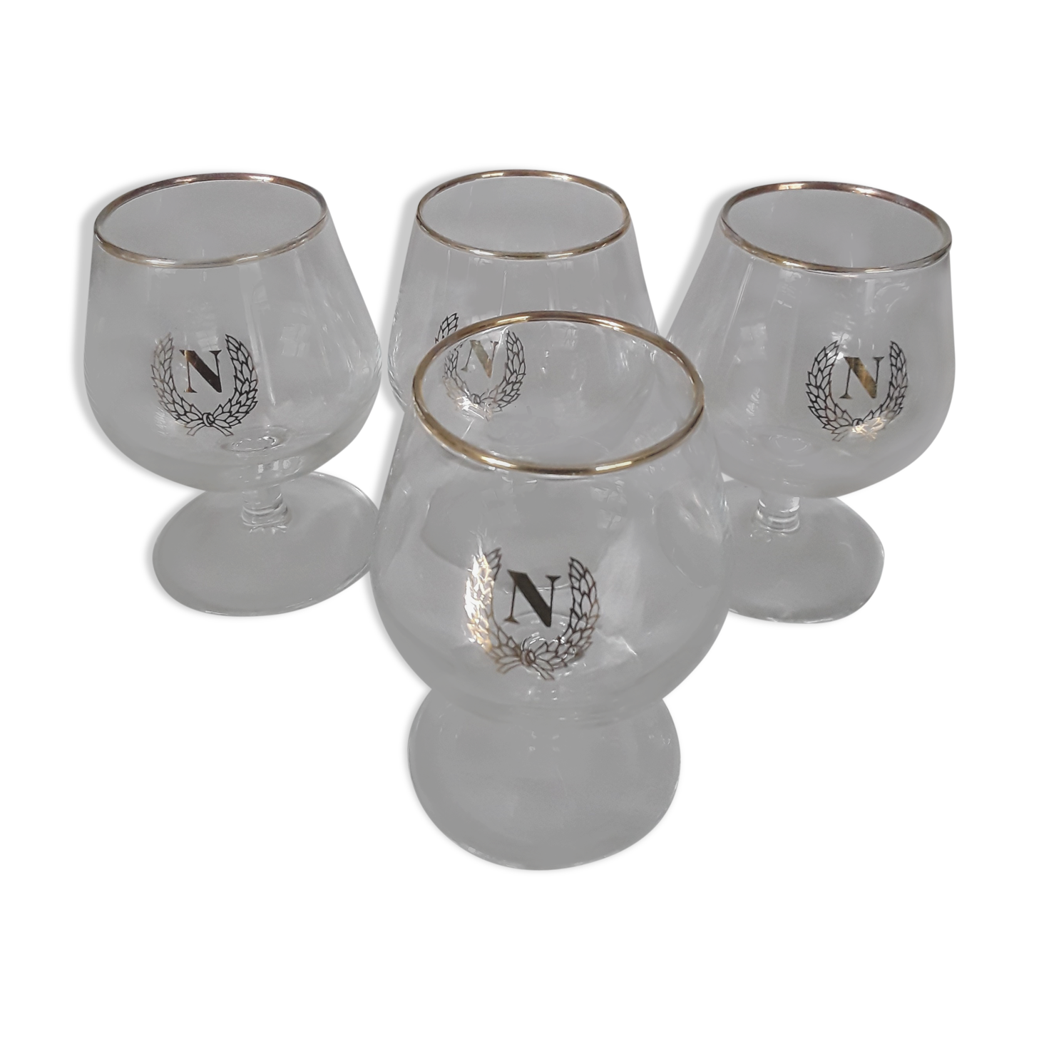 4 cognac glasses
