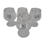 4 verres à cognac