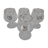 4 verres à cognac